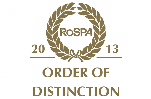 21st Gold Award from RoSPA