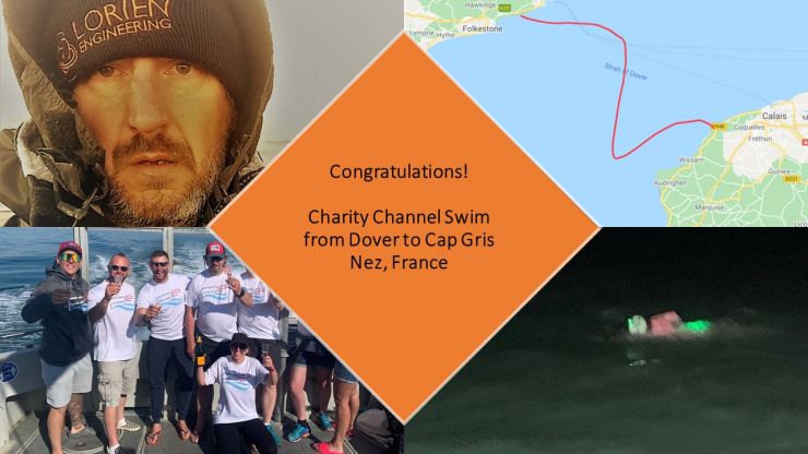 Charity Swim from dover to France